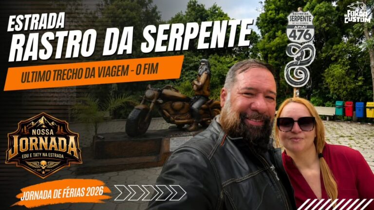 🏍️ JORNADA DE FÉRIAS 2026 — ÚLTIMO EPISÓDIO! 🛣️ Depois de 9 dias de estrada, chegou a hora de voltar para casa. Saímos de Adrianópolis/PR ru…